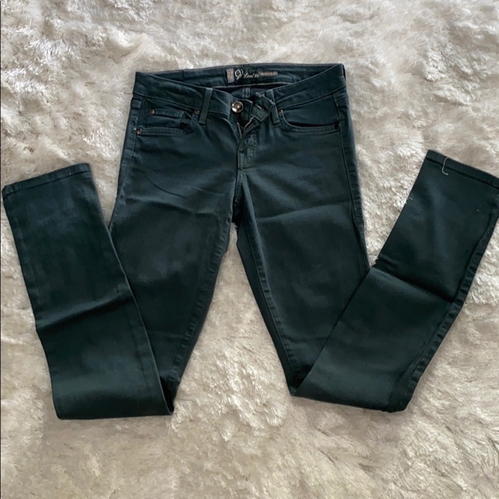 Level 99 dark green jeggings for sale